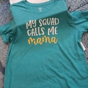 Green Womens Shirt - My Squad Calls Me Mama